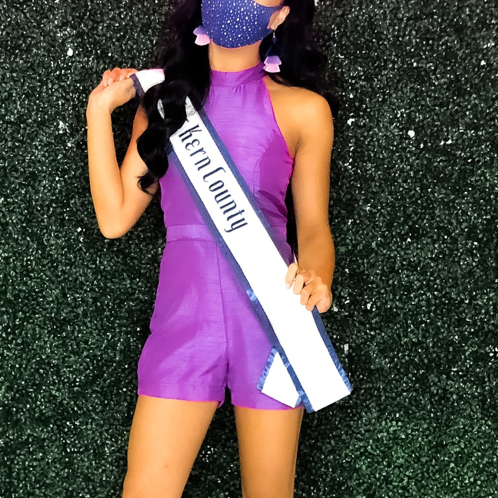 Custom Made Purple Romper